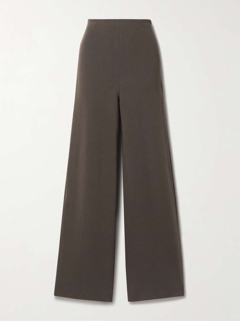 FFORME Perse Wool And Cotton-blend Wide-leg Pants