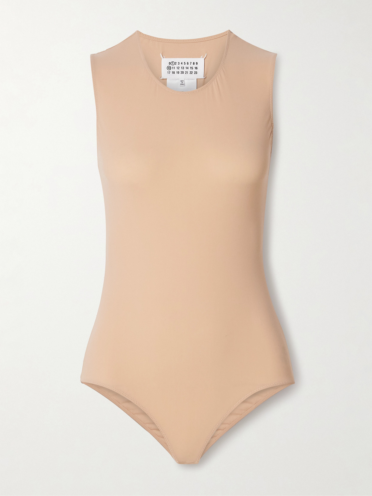 Maison Margiela Stretch-jersey Bodysuit In Neutrals
