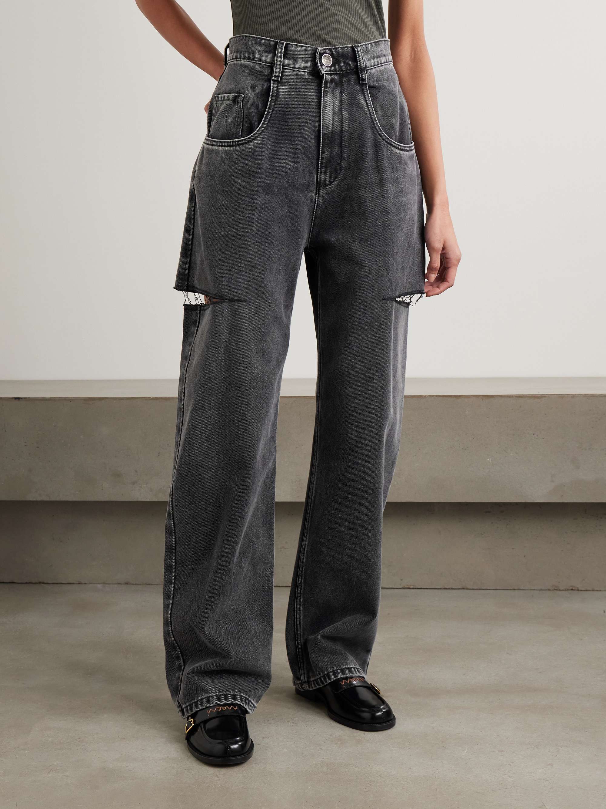 MAISON MARGIELA Alicent 高腰阔腿牛仔裤