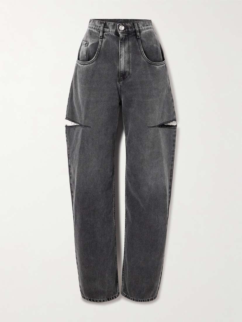 Maison Margiela Cutout High-rise Wide-leg Jeans