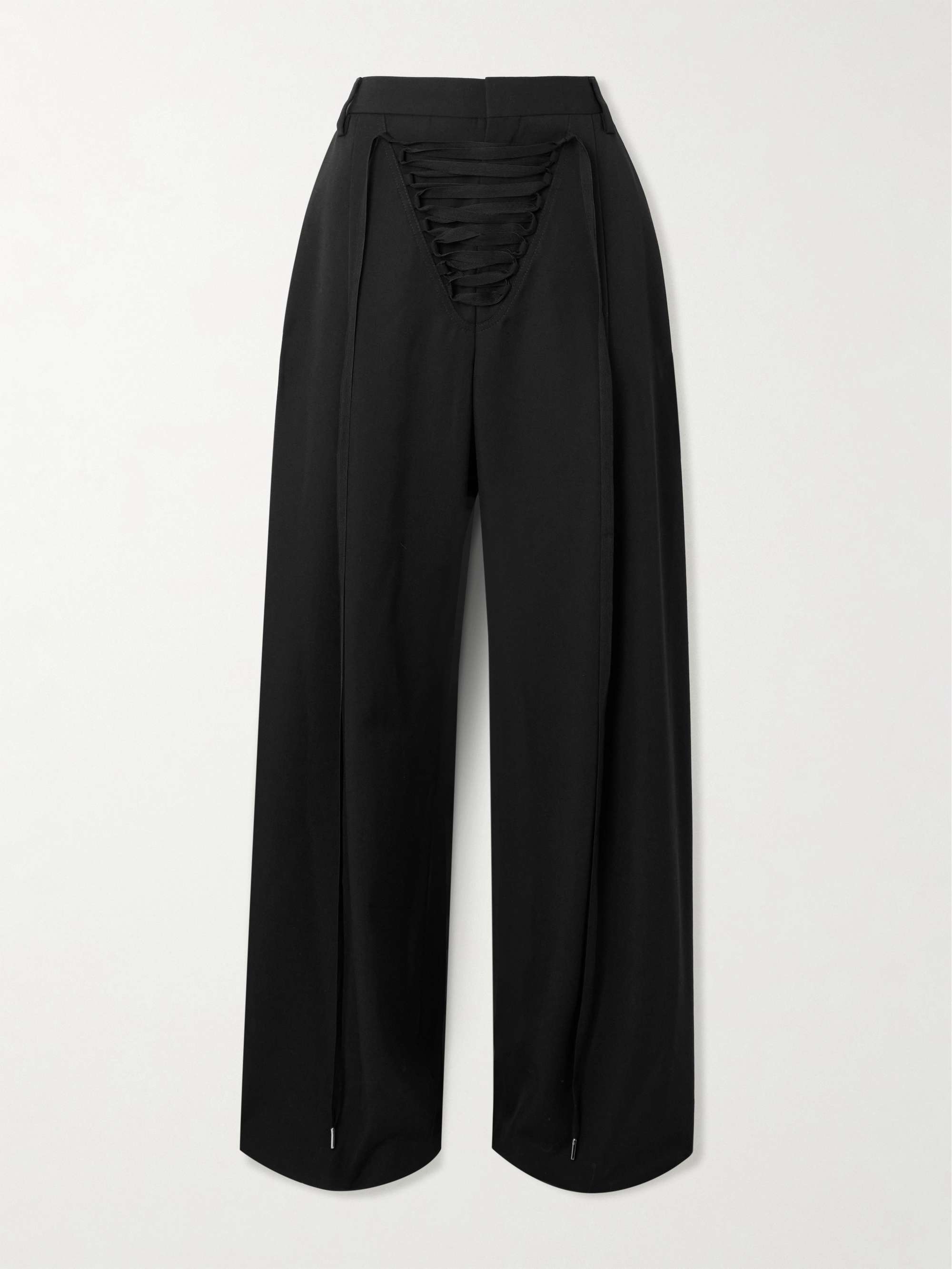 JEAN PAUL GAULTIER Wool wide-leg pants | NET-A-PORTER