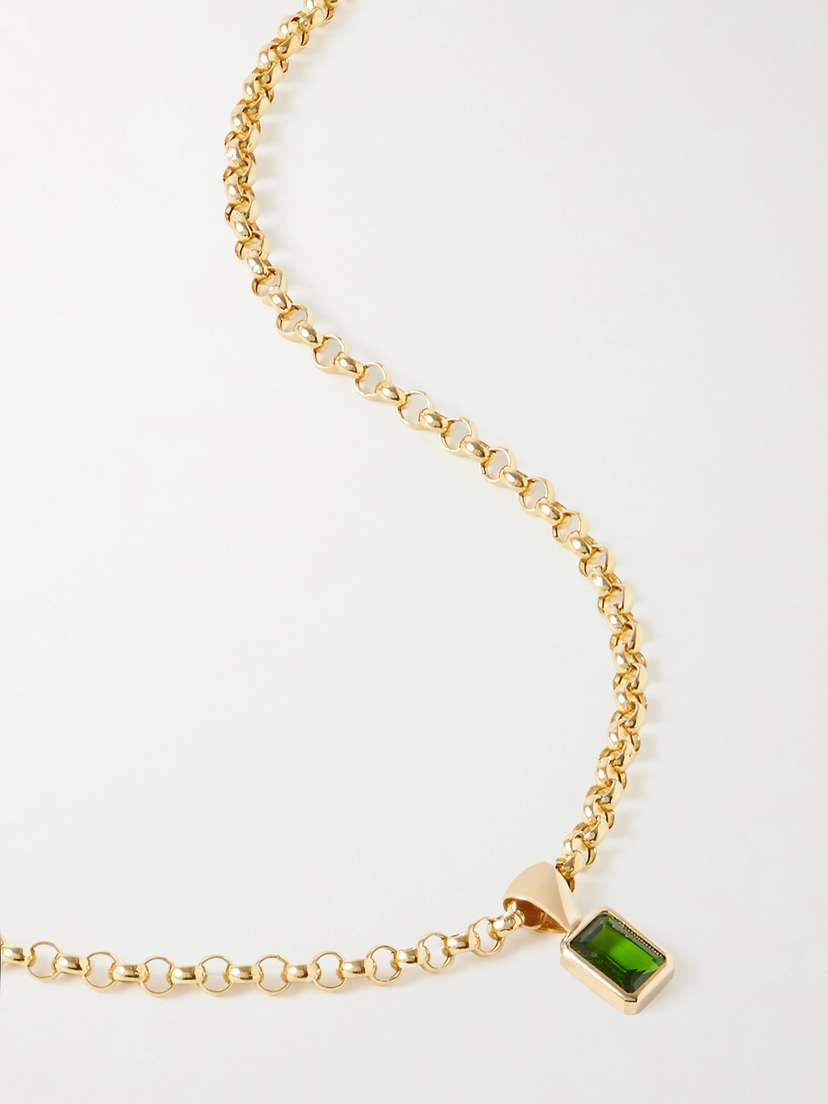 Loren Stewart Imperial Gold Chrome Diopside Necklace