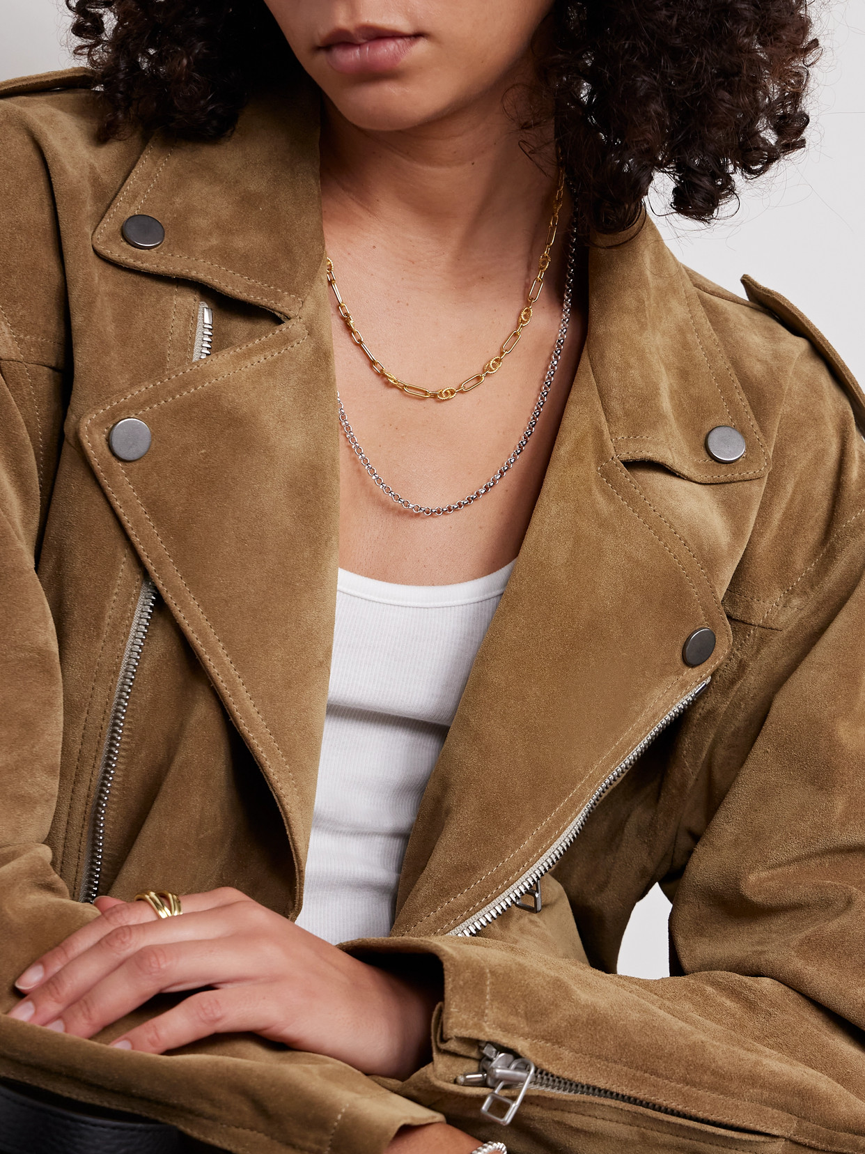 Loren Stewart Sterling Silver Necklace In Silver