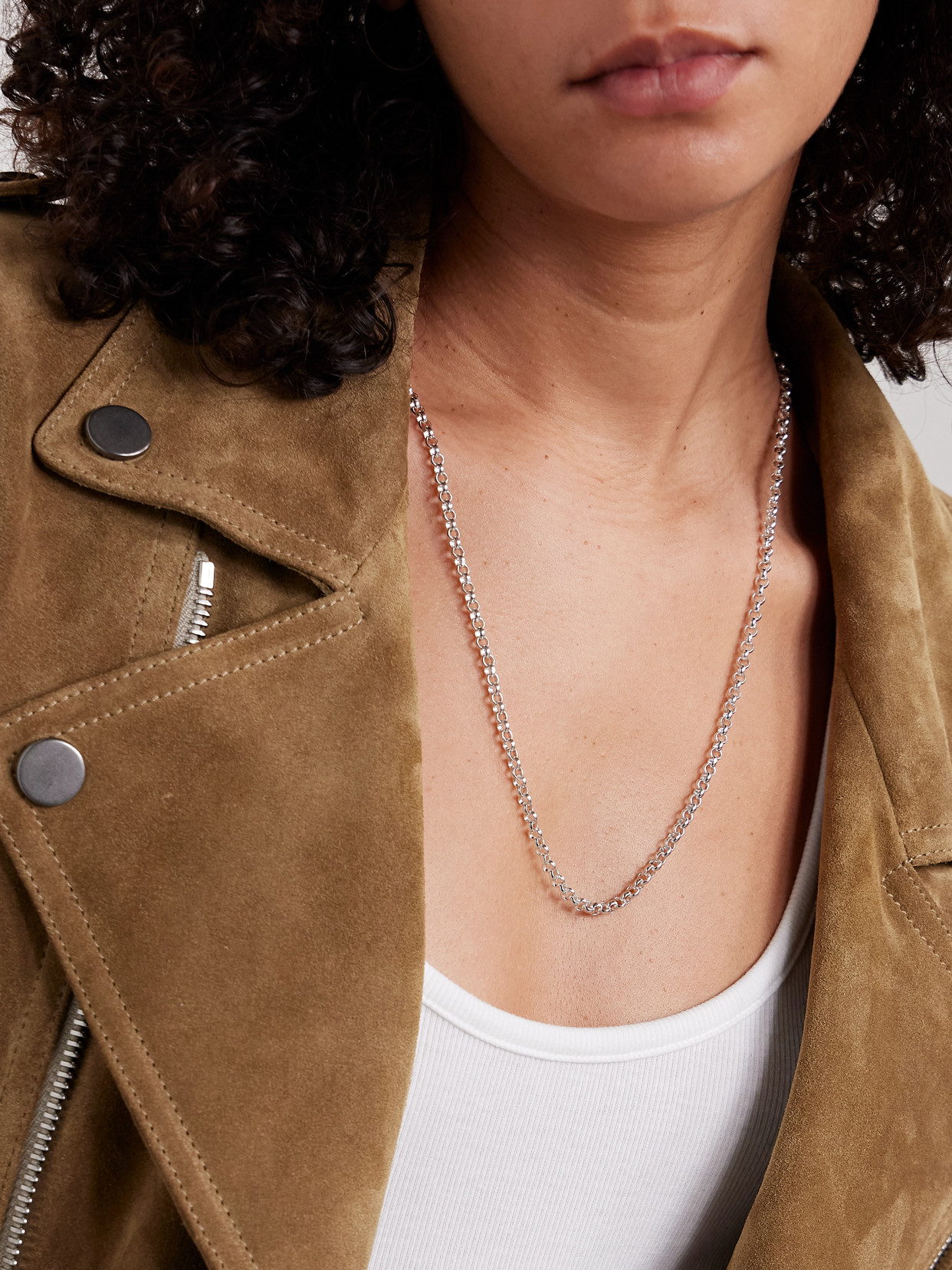 Loren Stewart Sterling Silver Necklace In Silver