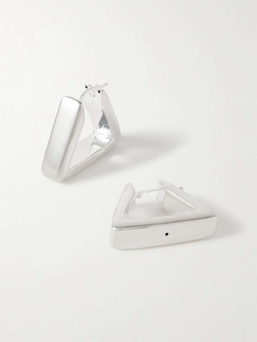 Loren Stewart Sterling Silver Hoop Earrings