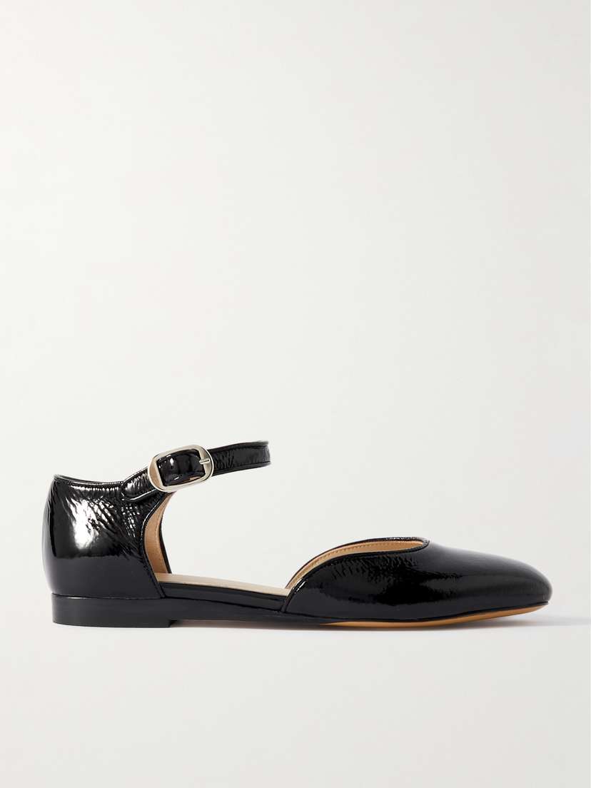 Le Monde Béryl Patent-leather Mary Jane Ballet Flats