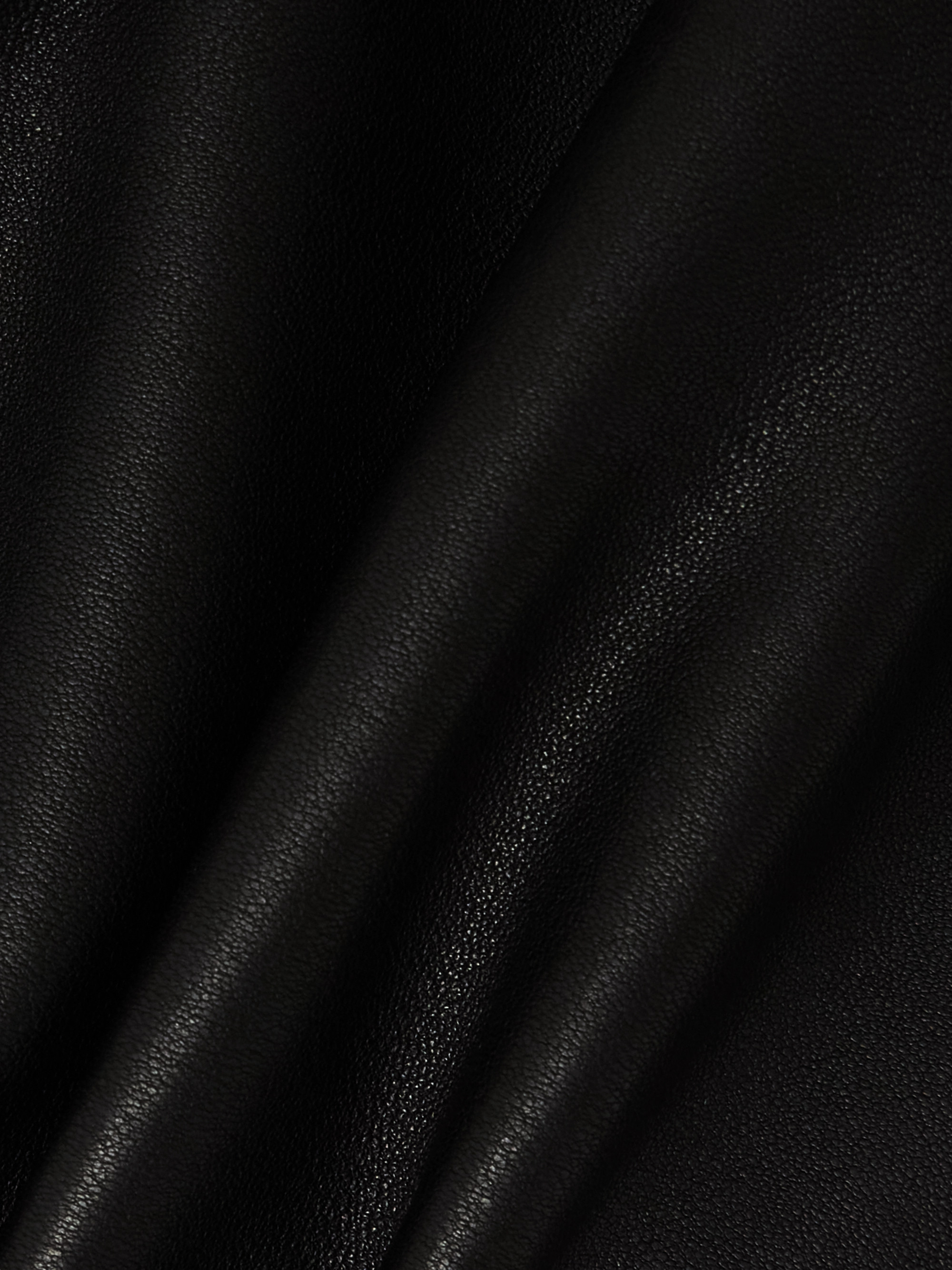 Rabanne Gathered leather midi skirt thumbnail