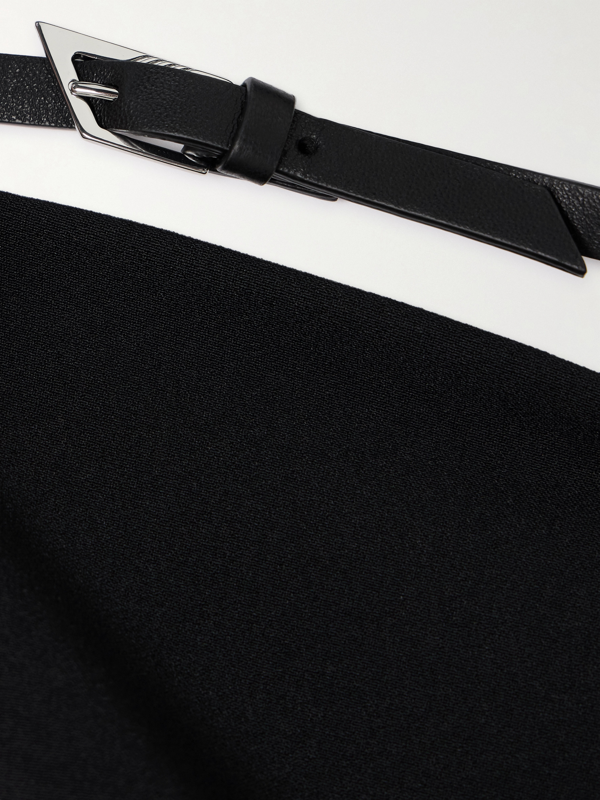 THE ATTICO Buckled cady halterneck top thumbnail