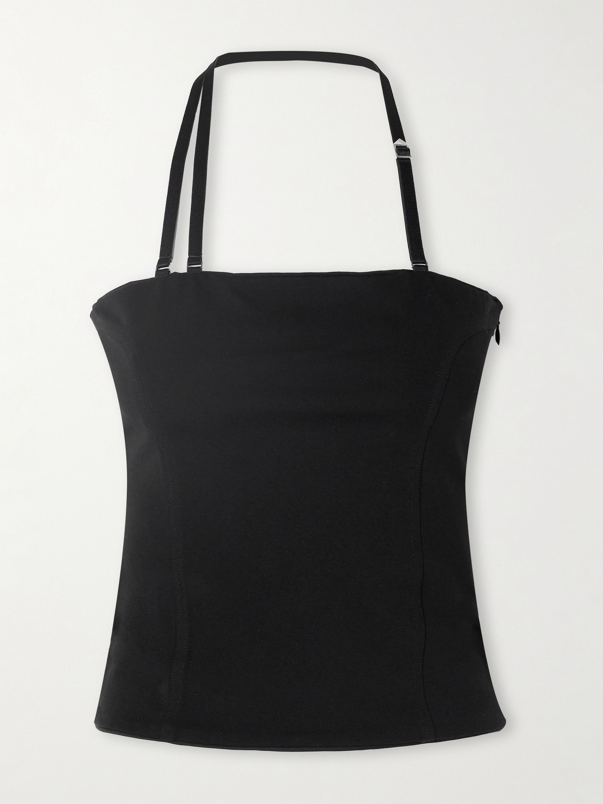 THE ATTICO Stretch-jersey halterneck top thumbnail