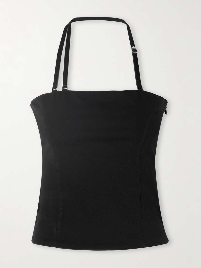 The Attico Stretch-jersey Halterneck Top