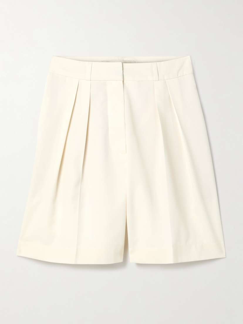 RÓHE Pleated Woven Shorts