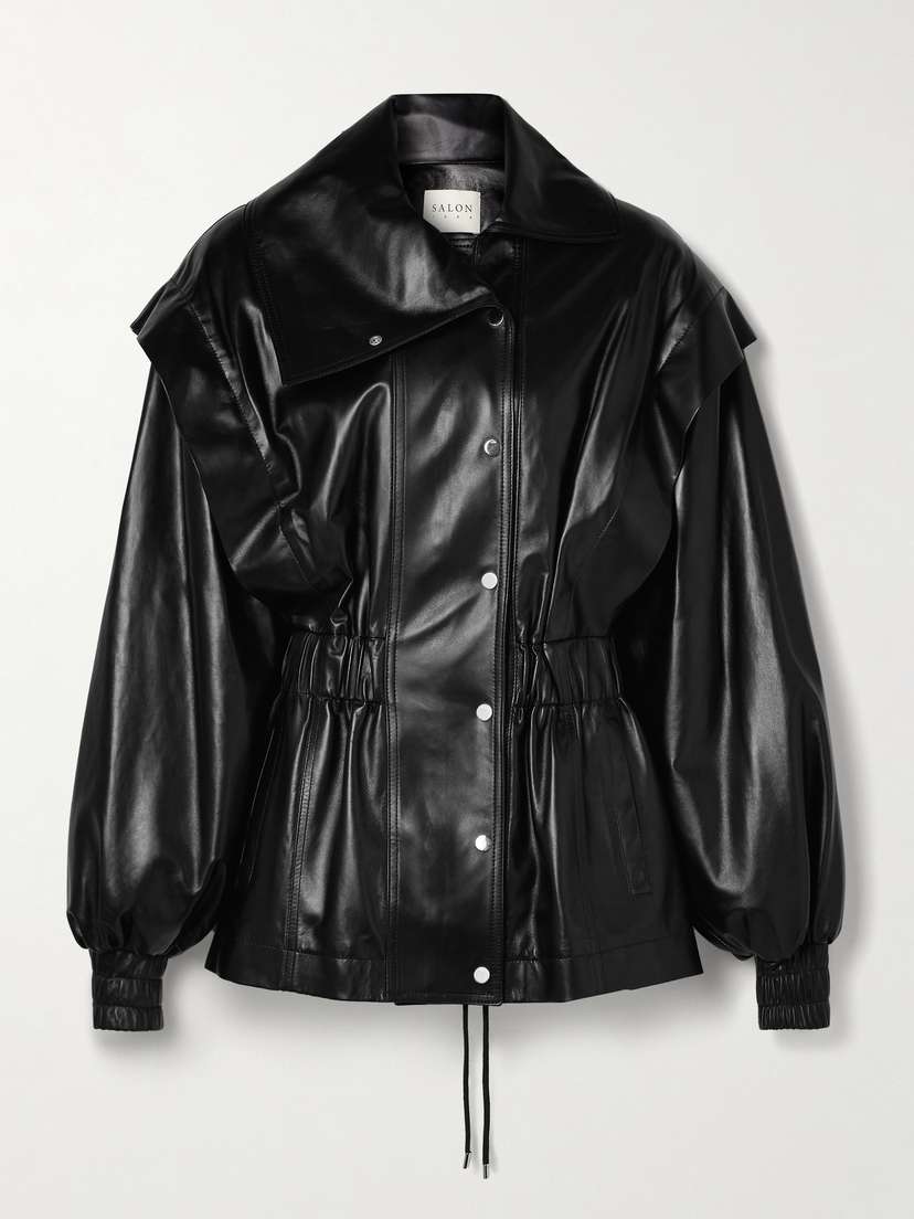 Salon 1884 Misha Leather Track Jacket
