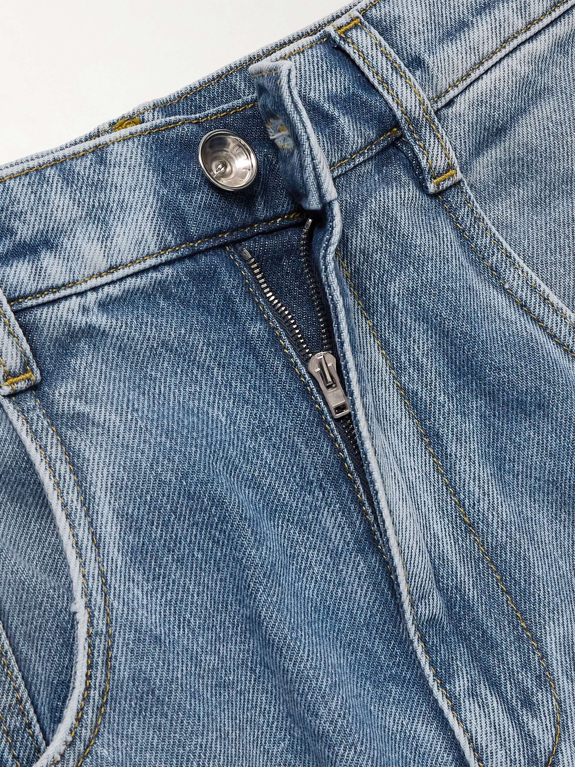 MAISON MARGIELA Cutout high-rise wide-leg jeans