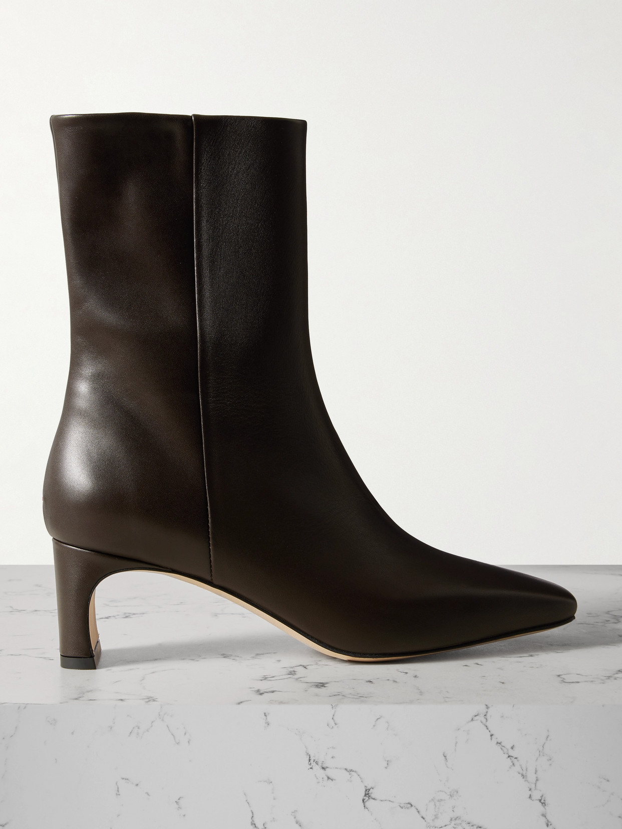 Aeyde - Tabitha Leather Ankle Boots - Brown
