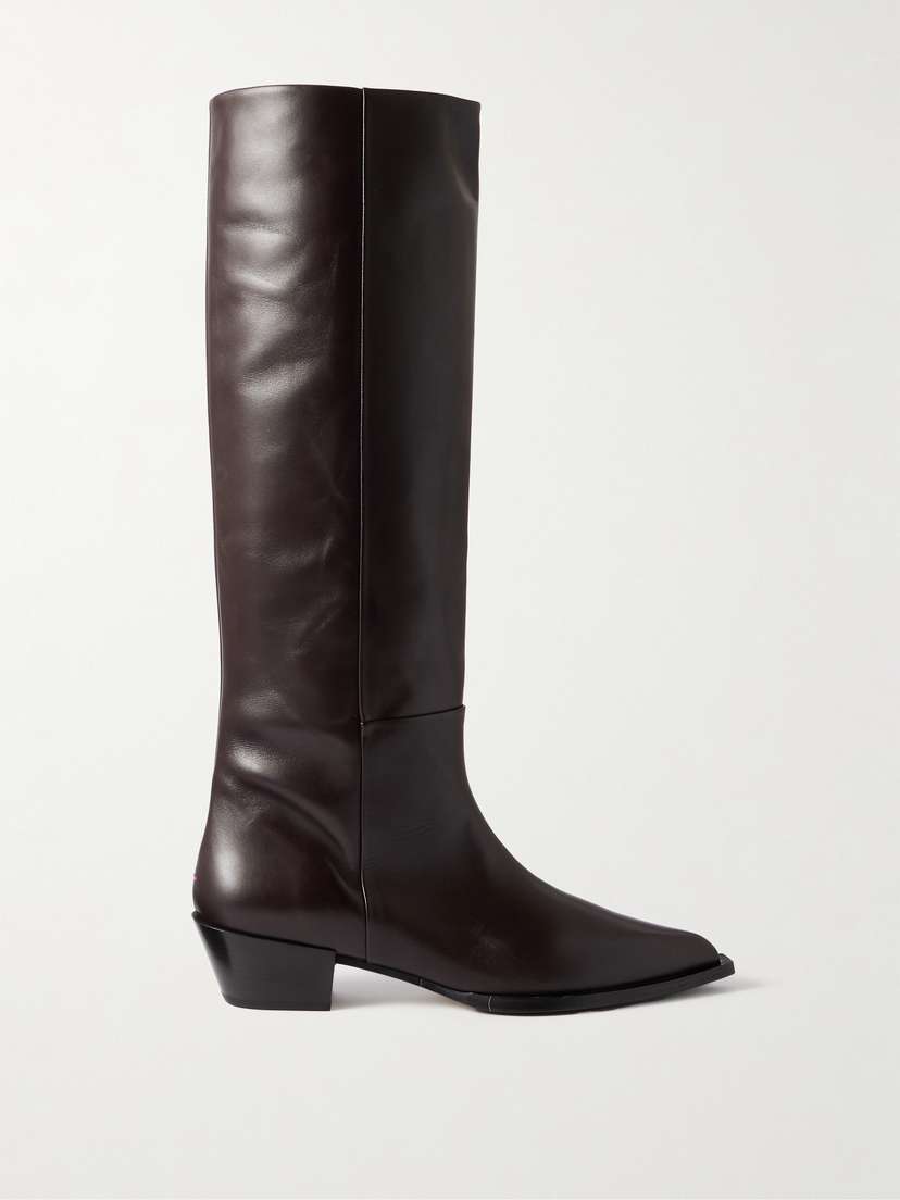 aeyde Arla Leather Knee Boots