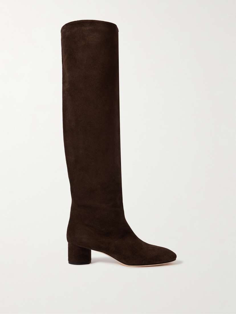 aeyde Willa Suede Knee Boots