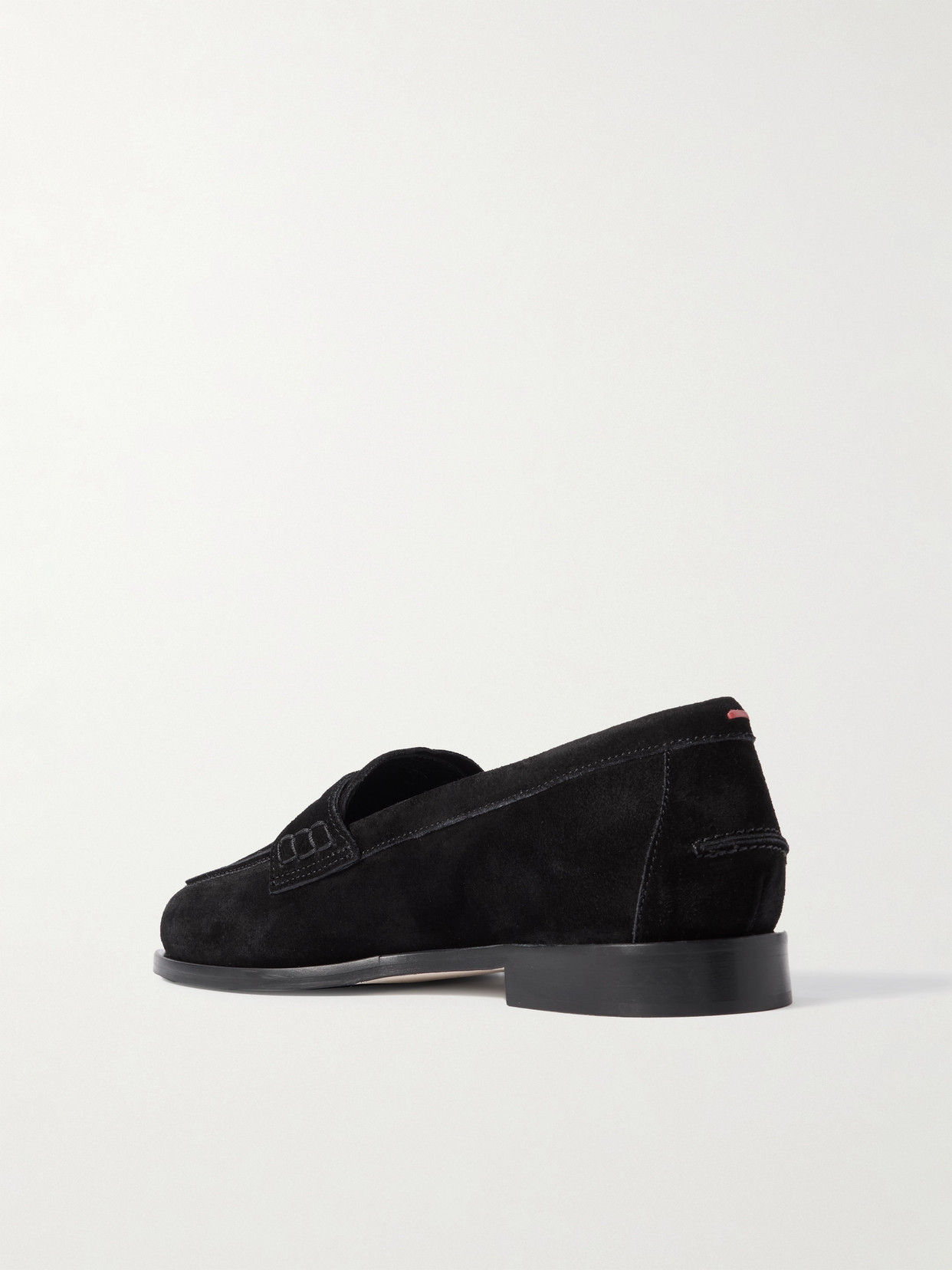 Aeyde Oscar Suede Loafers In Black