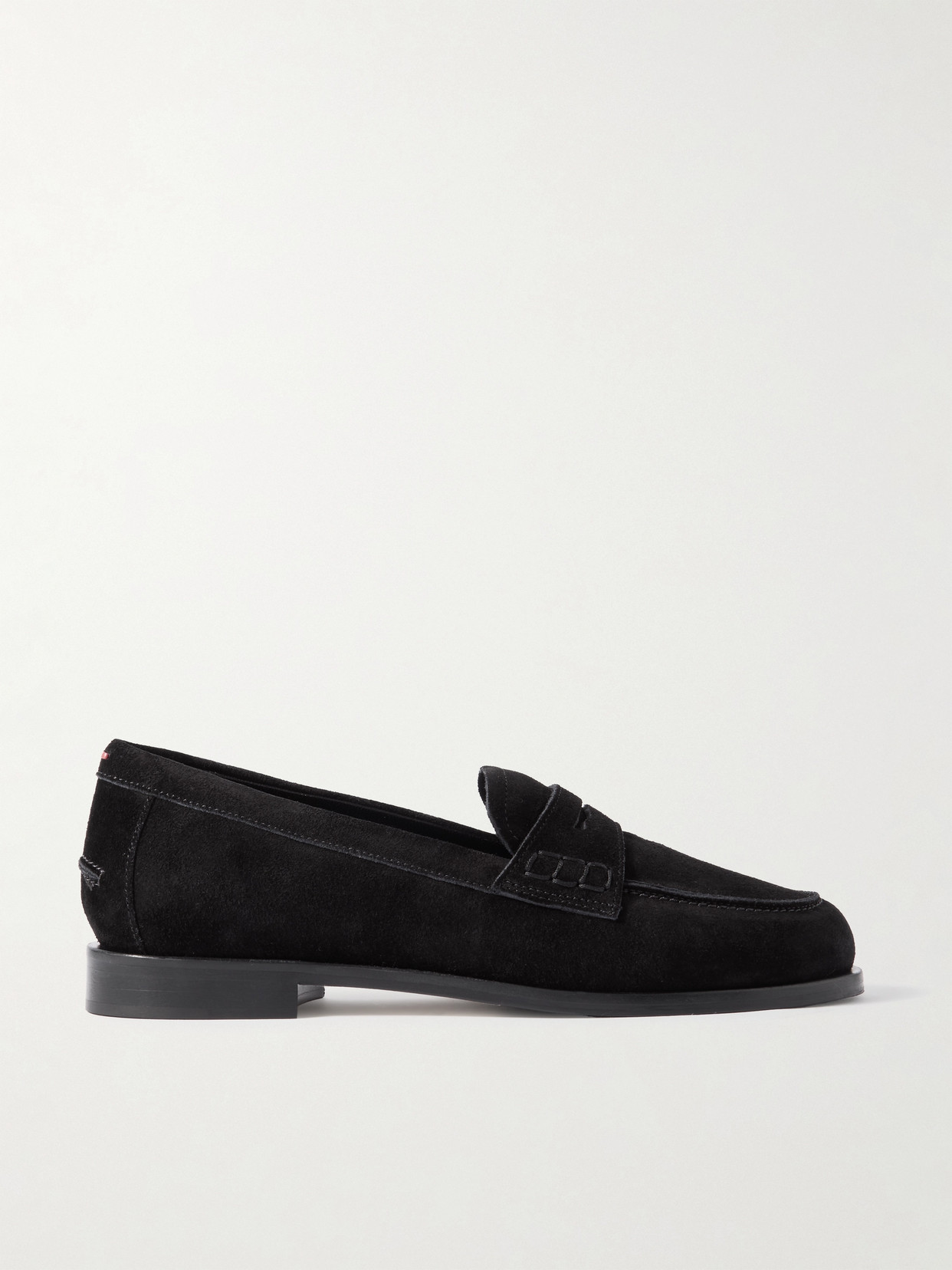 Aeyde Oscar Suede Loafers In Black