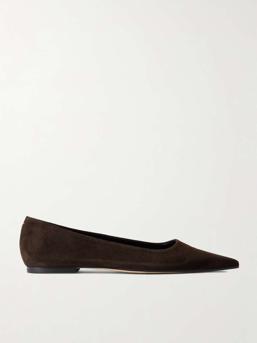 aeyde Cassy Suede Ballet Flats