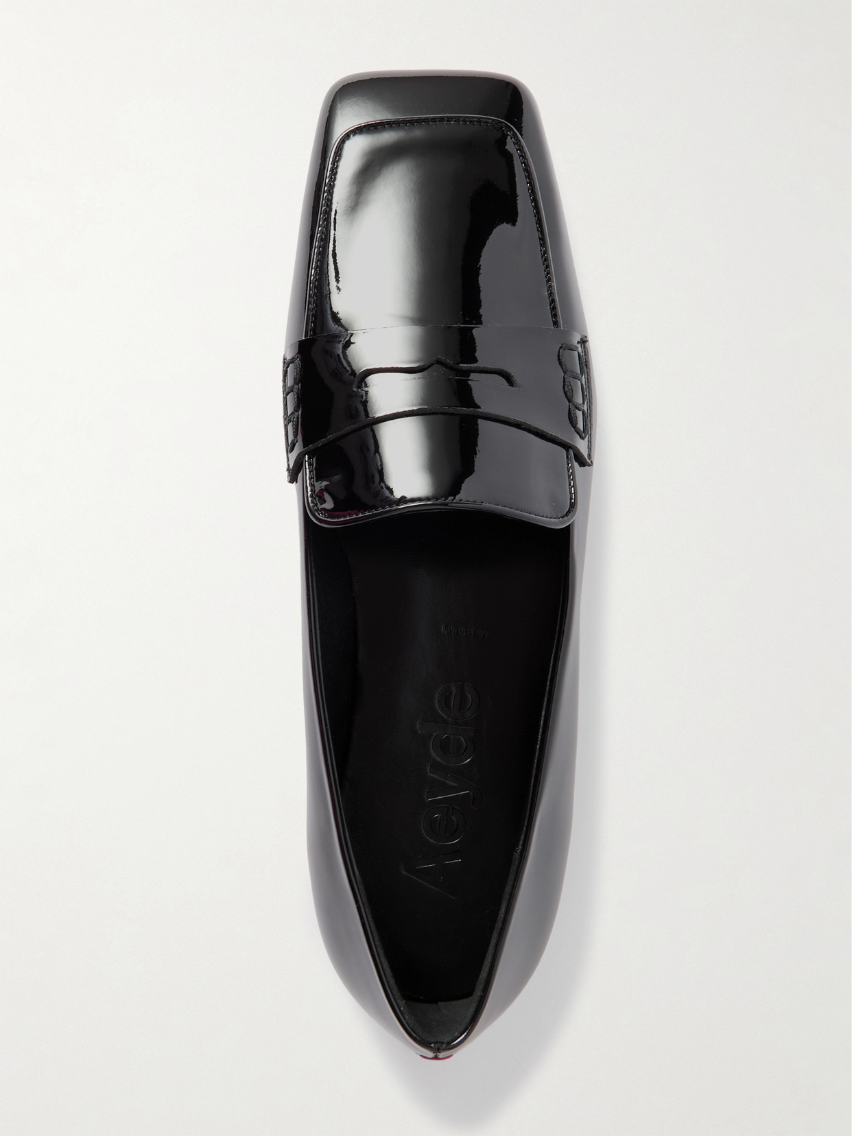 Aeyde Tom Patent-leather Loafers In Black | ModeSens
