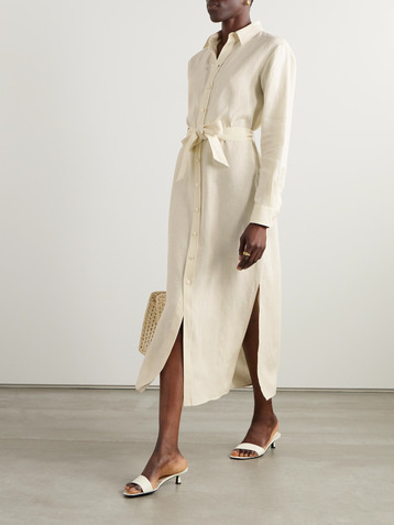 Ralph Lauren Collection Vicki linen midi shirt dress
