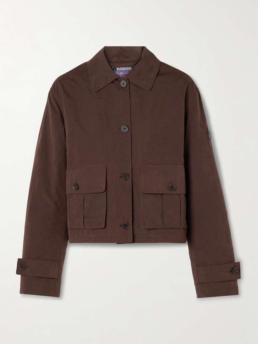 Ralph Lauren Collection Katie Padded Brushed Cotton-blend Jacket