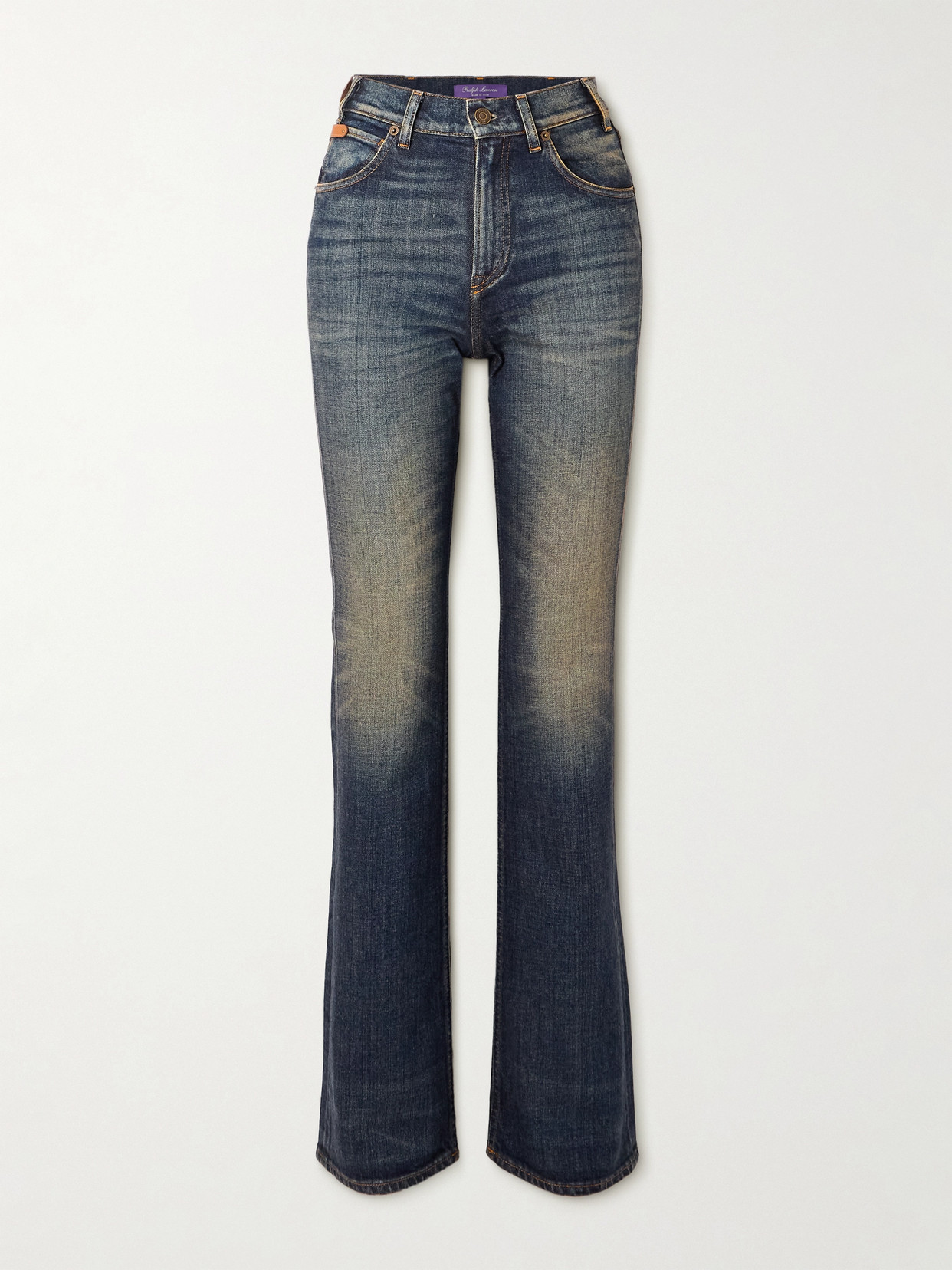 Ralph Lauren High-rise Slim-leg Jeans In Blue