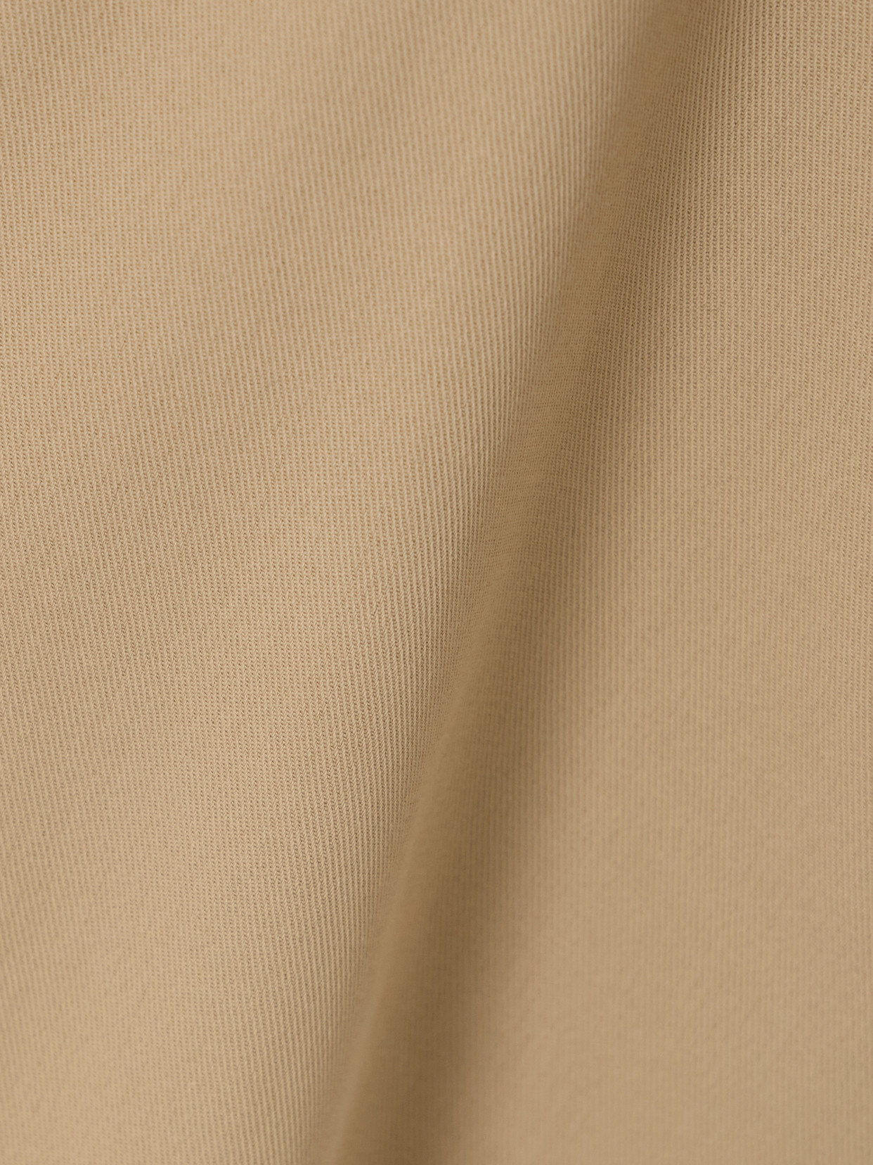 Belted Draped Leather-Trimmed Cotton-Twill Mini