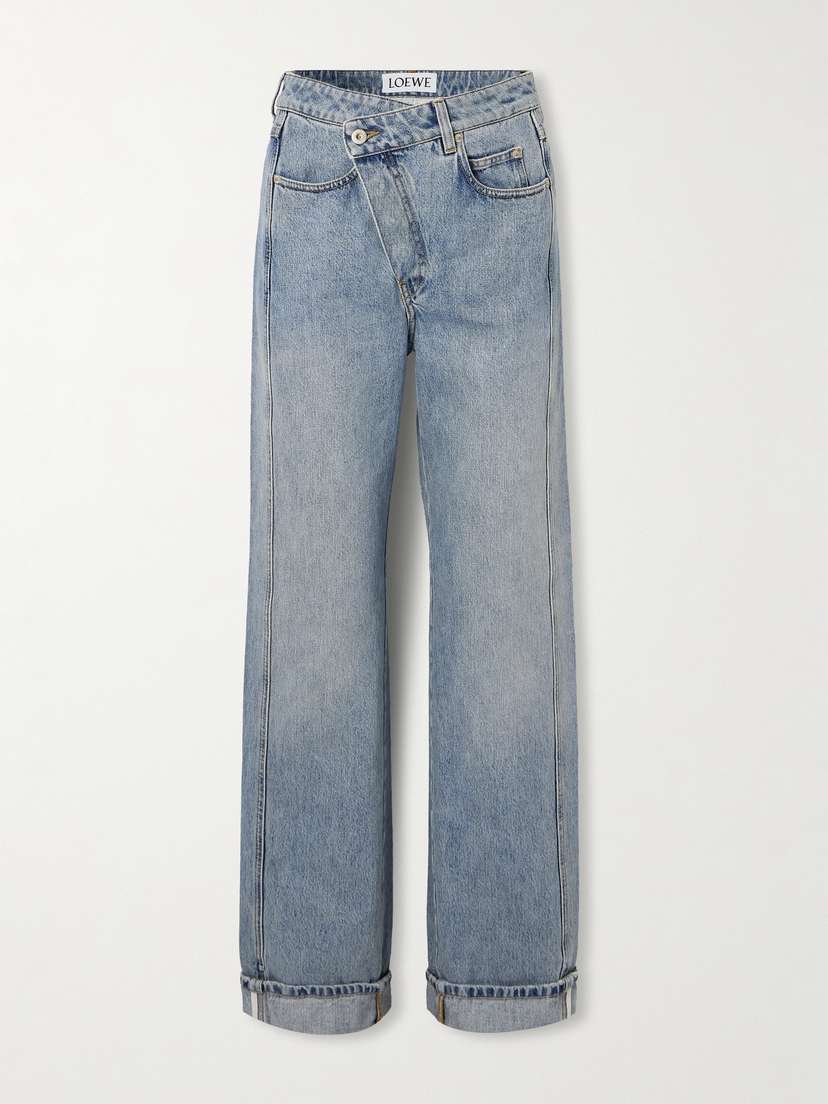 Loewe Asymmetric Mid-rise Straight-leg Jeans