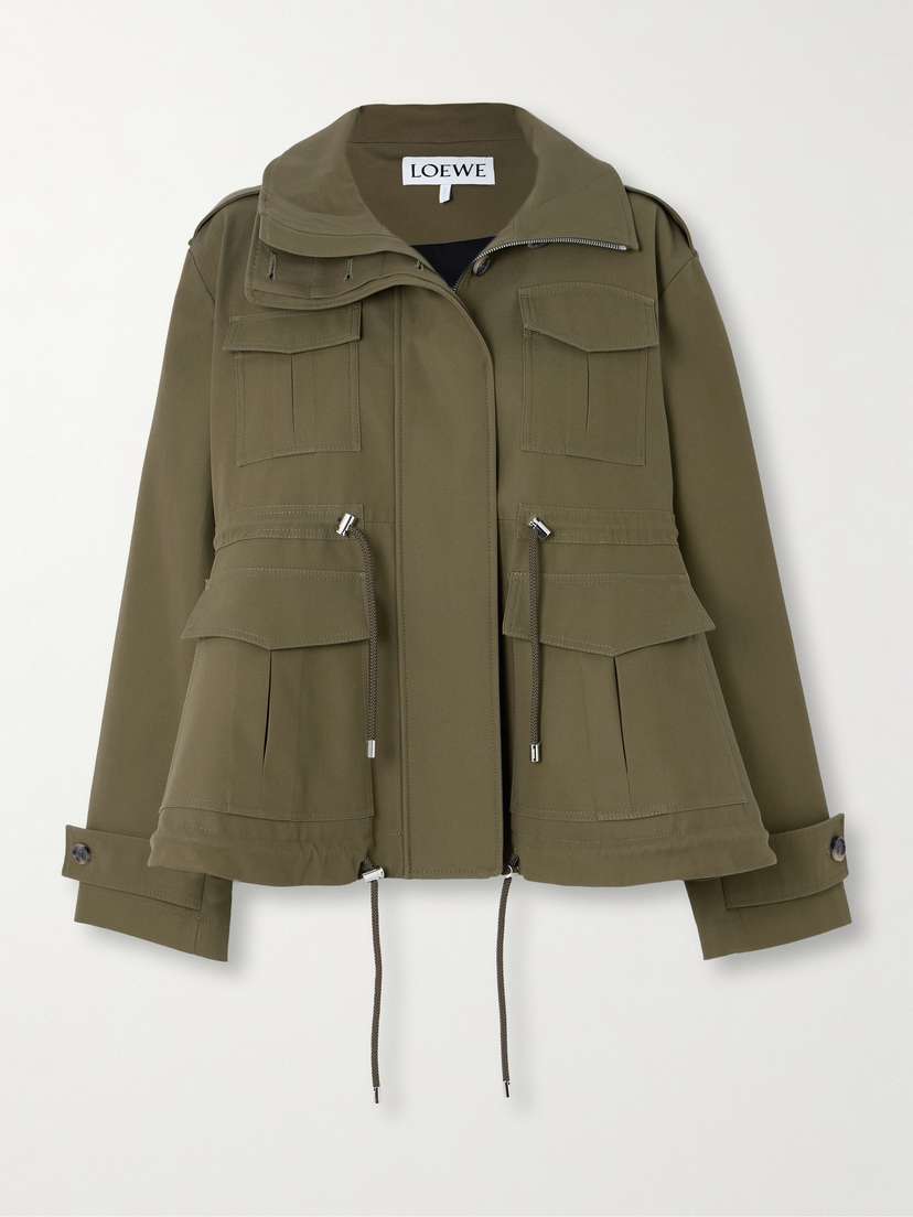 Loewe Appliquéd Cotton-twill Parka