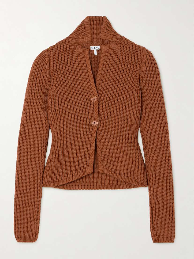 Loewe Ribbed-knit Cardigan