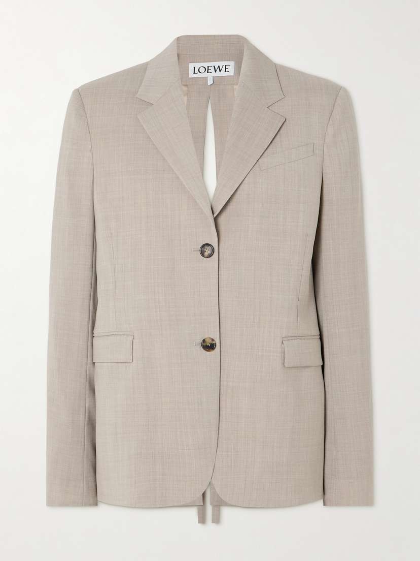 Loewe Open-back Wool Blazer