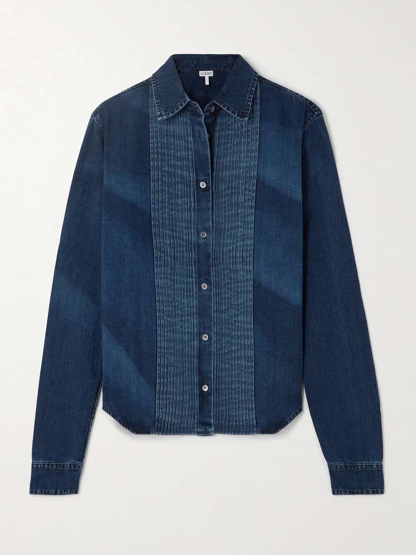 Loewe Pleated Denim Shirt