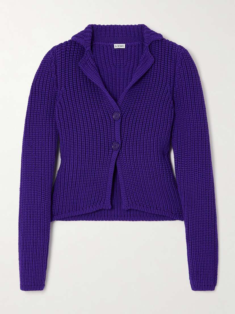 Loewe Ribbed-knit Cardigan