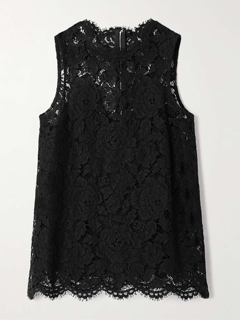 Silk-blend Corded Lace Top, image size:828x1104