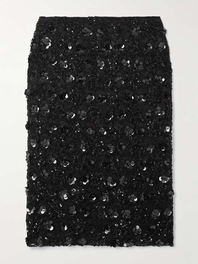 Dolce & Gabbana Sequin-embellished Lace Skirt