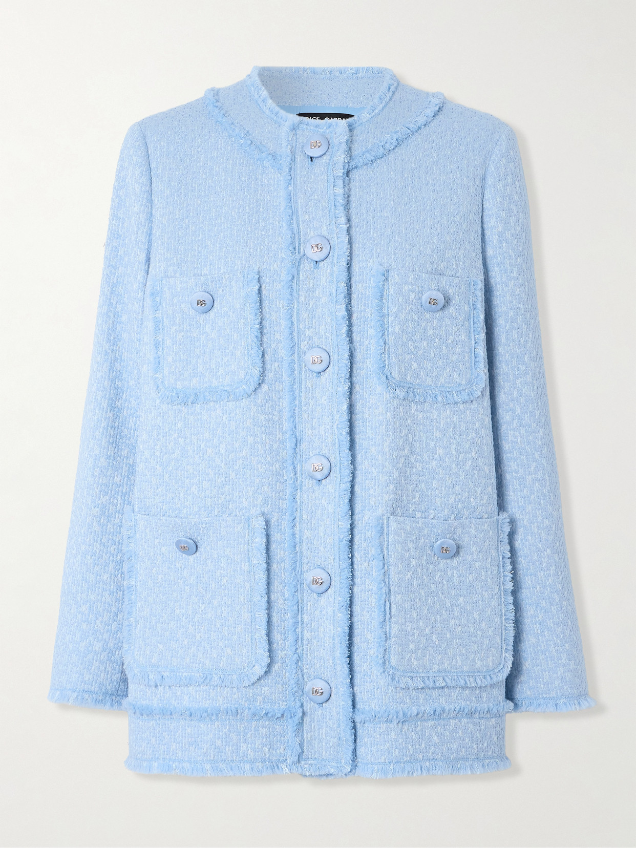 Dolce & Gabbana - Wool-blend Tweed Jacket - Blue