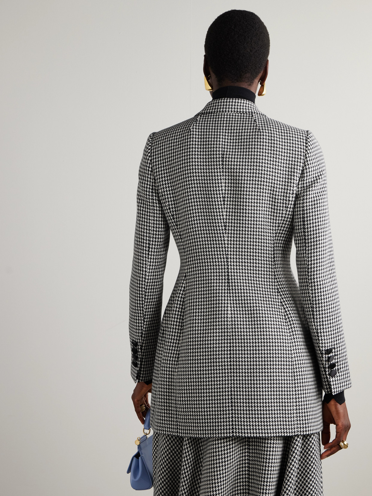 Dolce & Gabbana Check Pattern Jacket In Gray