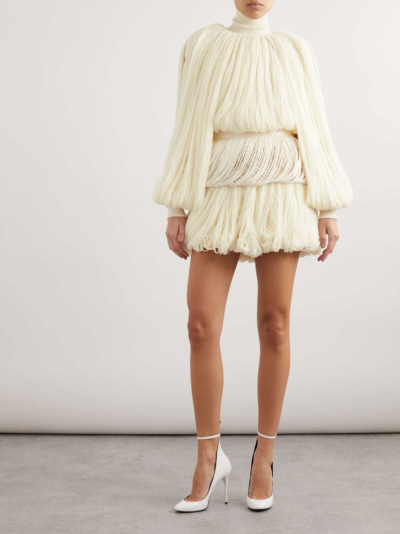 Nilea Turtleneck Top Offwhite