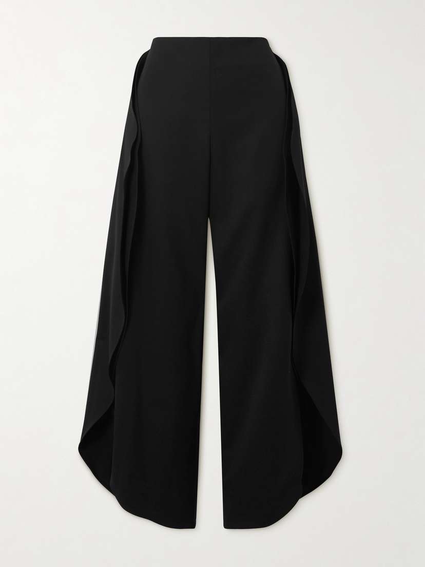 Alaïa Grain De Poudre Wool-blend Barrel-leg Pants