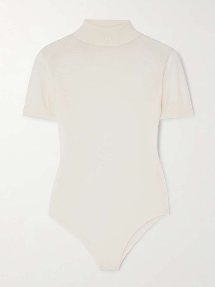 Alaïa Wool-jersey Turtleneck Bodysuit