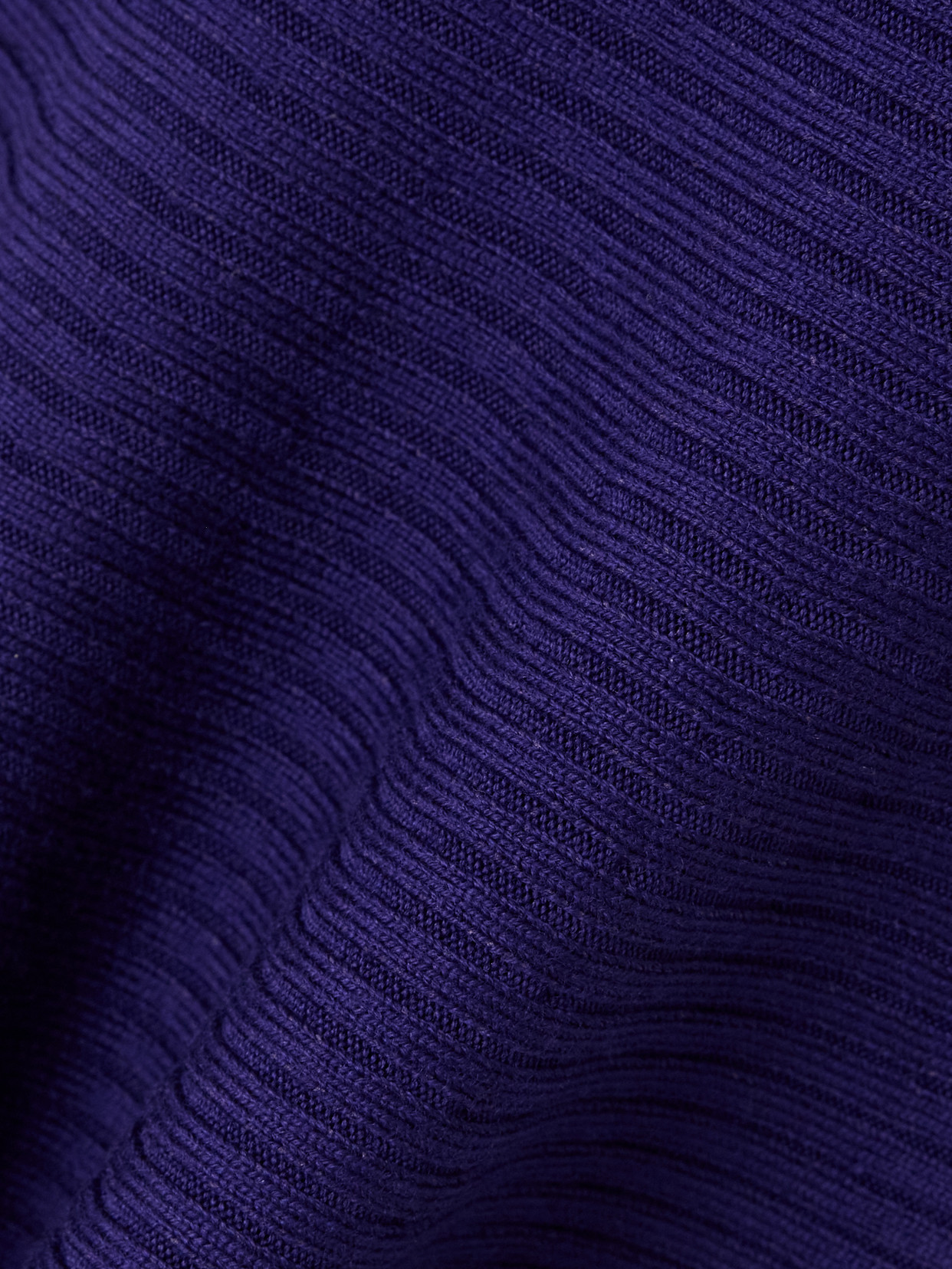 Alaïa Ribbed Wool-blend Mini Dress In Purple