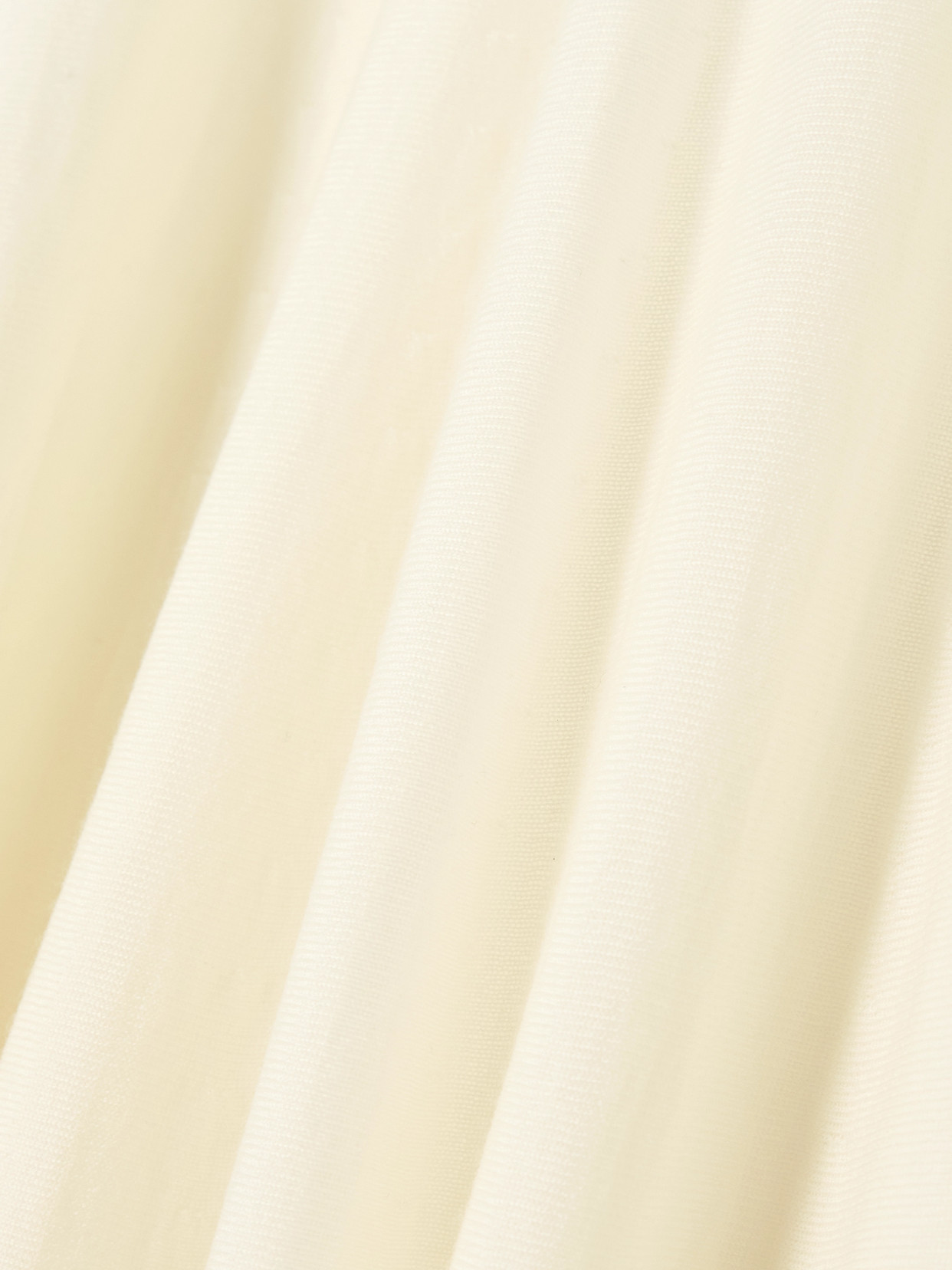 Alaïa Pleated Wool Maxi Skirt In White