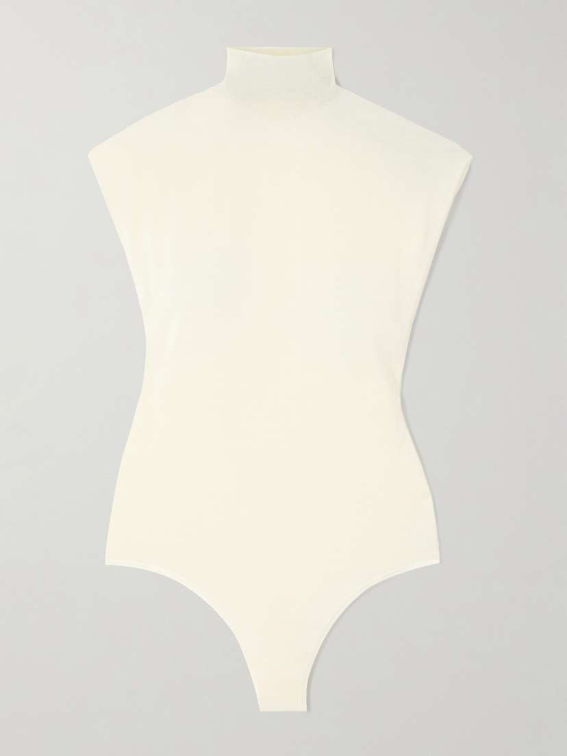 Alaïa Wool-blend Turtleneck Bodysuit