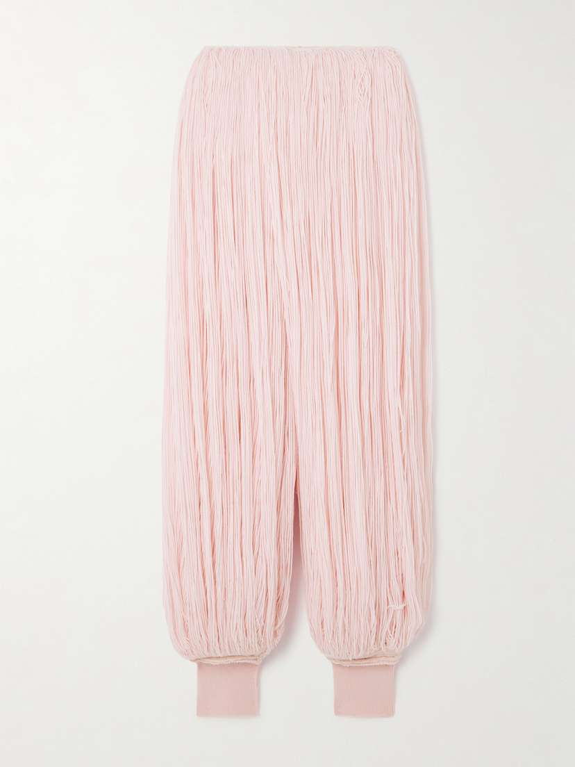 Alaïa Fringed Wool Tapered Pants