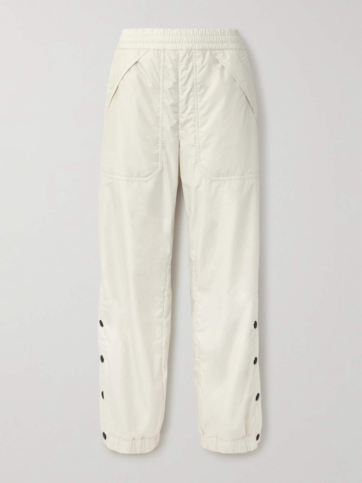 Moncler Ripstop Tapered Ski Pants In White