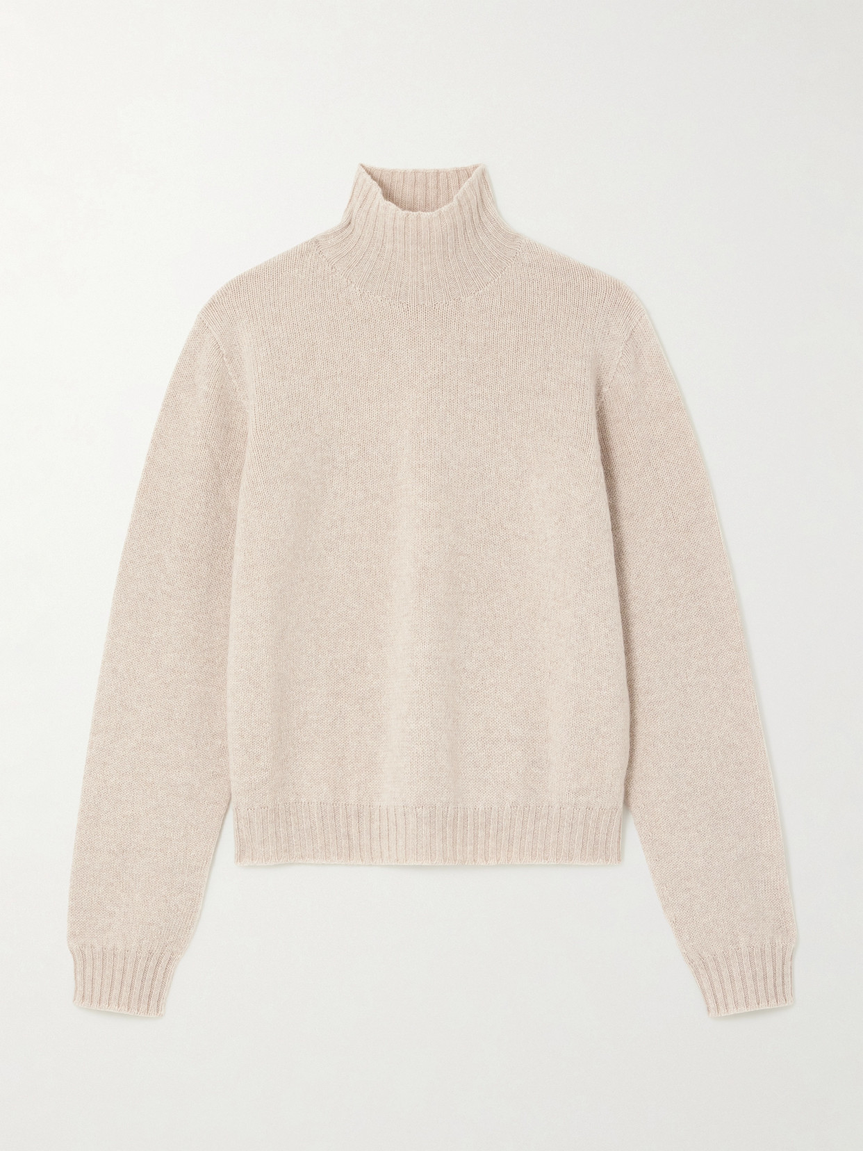 The Row Kensington Cashmere Turtleneck Sweater In Brown