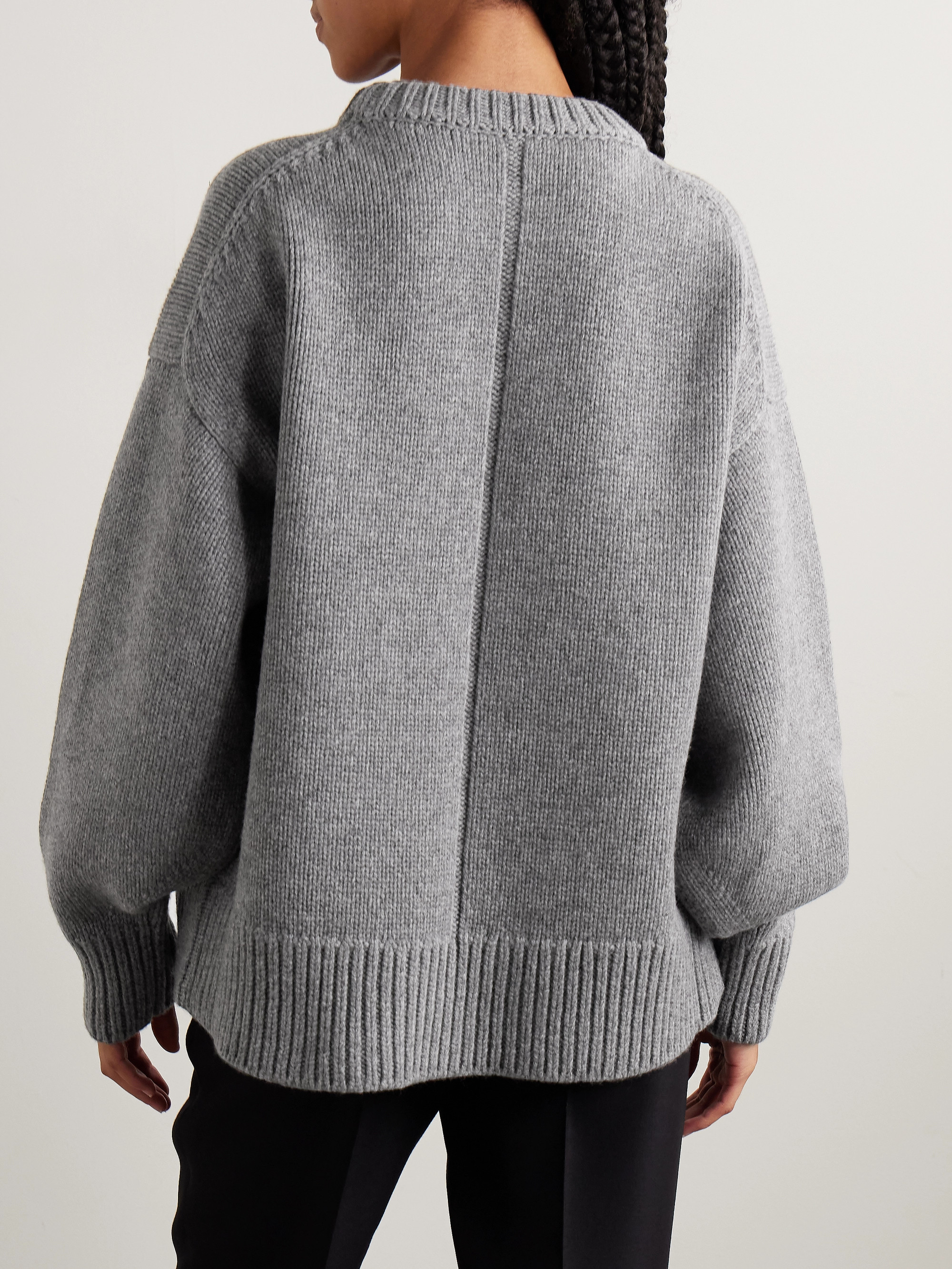 The Row Essentials Ophelia oversized wool and cashmere-blend sweater thumbnail