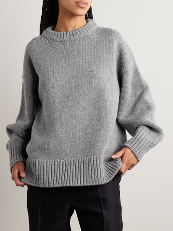 The Row Essentials Ophelia oversized wool and cashmere-blend sweater