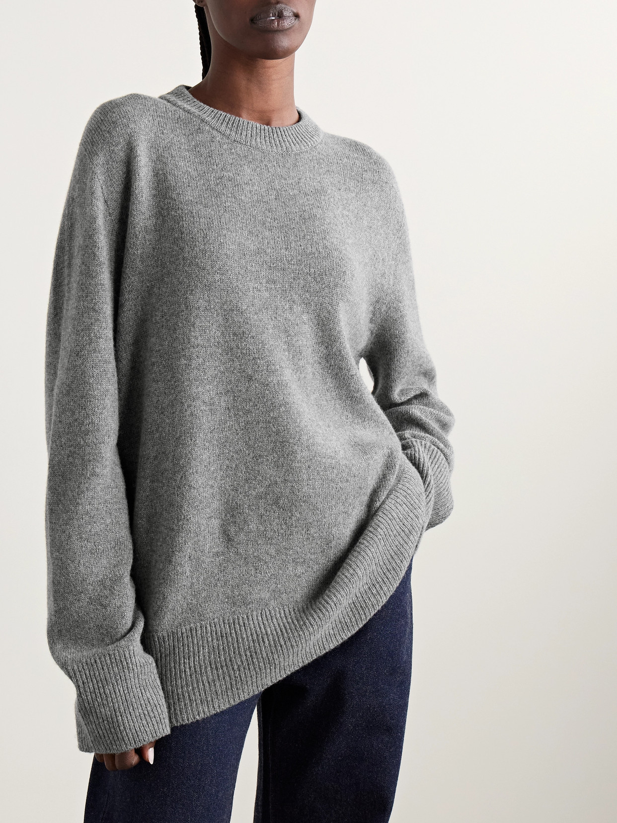 THE ROW SIBEM WOOL AND CASHMERE-BLEND SWEATER